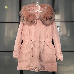 Made in korea pink duck down pink jacket